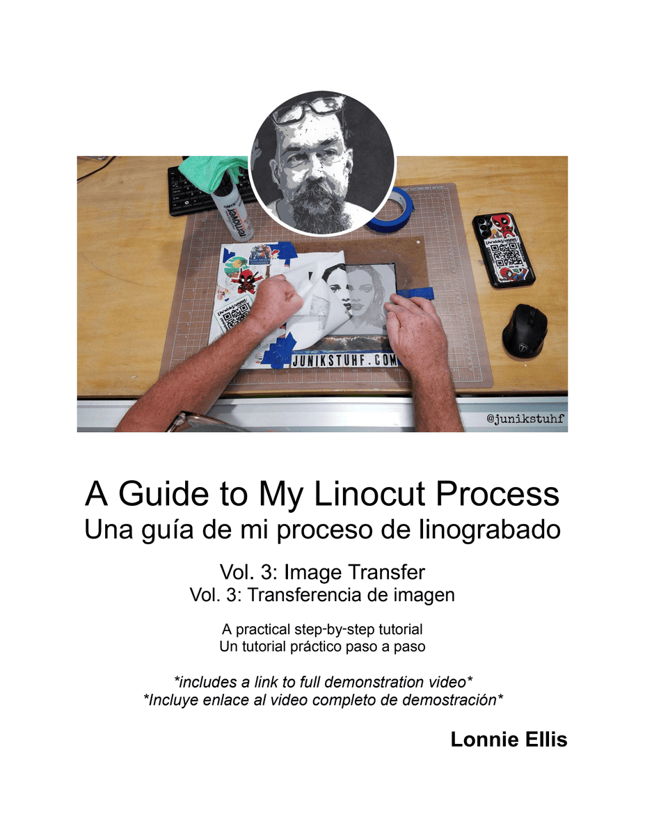 A Guide to My Linocut Process - Volume 3: Image Transfer - Affordable Originals | art by Lonnie Ellis